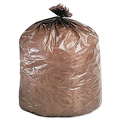 Plain Hotel Garbage Bags - Color: Brown