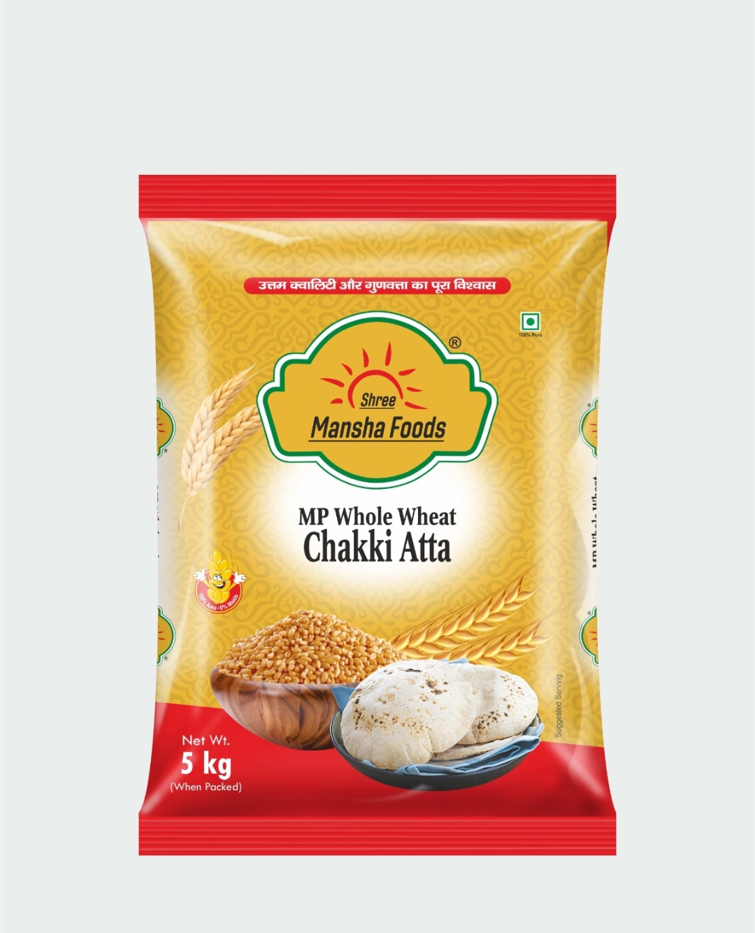 Shree Mansha foods atta 10 kg