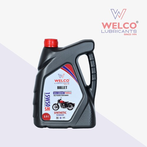 Welco Bullet Synth 15W50 Sm Engine Oil - Color: Golden