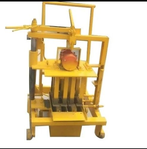 Automatic Hydraulic Fly Ash Bricks Press Machine - Color: Yellow