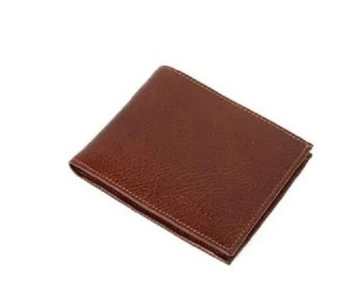 Brown Leather Wallet - Leather, Various Sizes, Brown | New Condition, Plain Pattern, Best for Gifting, Quality Tested