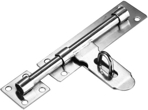 Door Barrel Bolt Slide Lock with Padlock Clasp