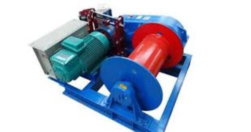 Electric Winch Machine - Cast Iron, All Types , Blue | Automatic Lifting, Powerful Electric Motor, Variable Speed Control, Durable and Rust Proof