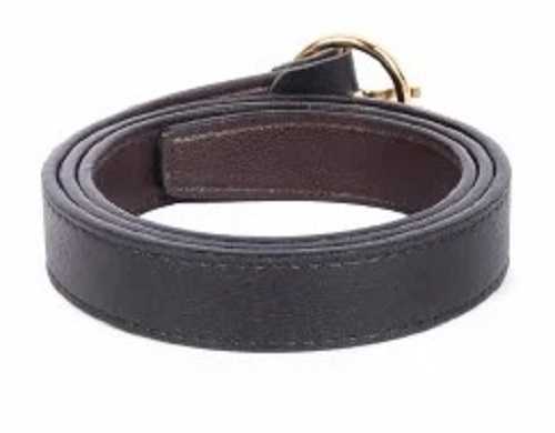 Genuine Leather Ladies Casual Belt - Genuine Leather, Metal Buckle, Black | Long Lasting Finish, Pocket Friendly, Enhances Appearance, Quality Tested