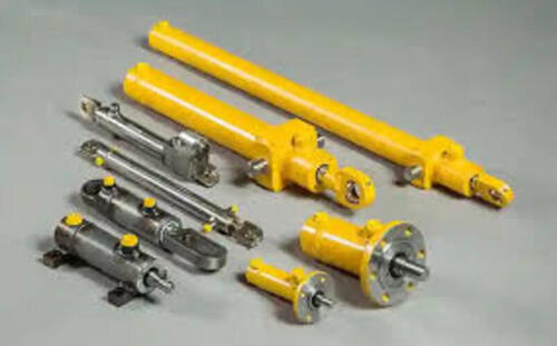 Hydraulic Cylinders - Color: Yellow