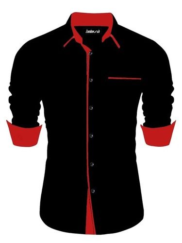 Black Cotton Shirts - Age Group: All