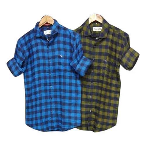 Easy Care Mens Casual Check Shirt