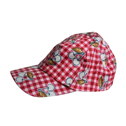 Kids Summer Cotton Cap - Cotton, Free Size, Red | Unisex Standard Printed Design, Classy Sports Wear with Attractive Pattern, Smooth Finish