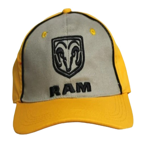 Men's Customized Embroidered Polyester Sports Cap - Free Size Yellow/Grey/Black Colors | Classy Style Attractive Pattern Premium Quality Smooth Finish