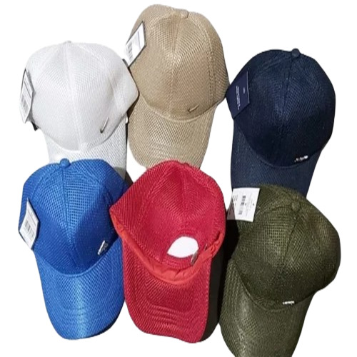 Men Net Standard Caps - Net Material, Free Size, Multicolor | Customized Design, Attractive Pattern, Ideal for Summer Sports Wear