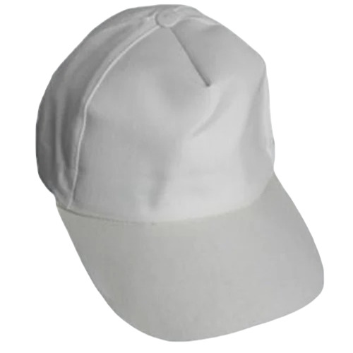 Men's Cotton Sports Cap - Free Size, Ivory White | Classy Plain Design, Custom Logo, High Quality, Smooth Feel