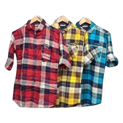 check cotton shirt