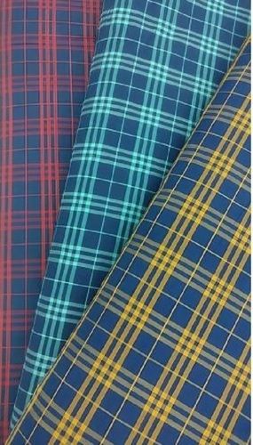 Twill Check Cotton Shirting Fabric