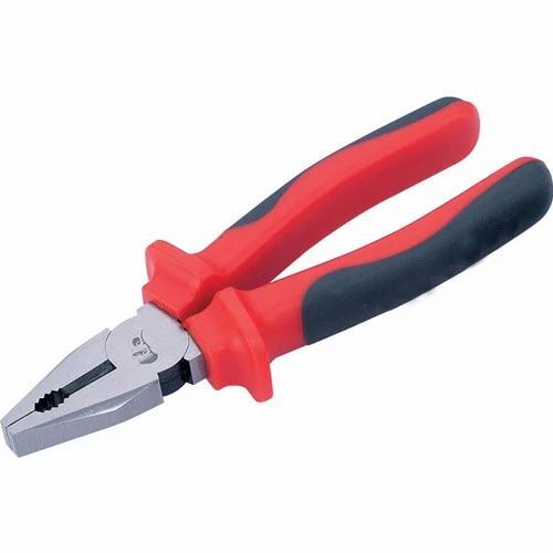Hand Plier - Iron & Plastic, Standard Size, Orange & Silver | Lightweight, Corrosion & Rust Resistance, Easy to Operate, High Performance