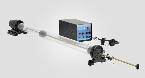 Kundt's Tube Apparatus - Electronics Material, Adjustable Length Design | Measures Speed of Sound in Gas or Solid Rod, Compact User-Friendly Setup, High-Frequency Speaker, Graduated Scale for Precision