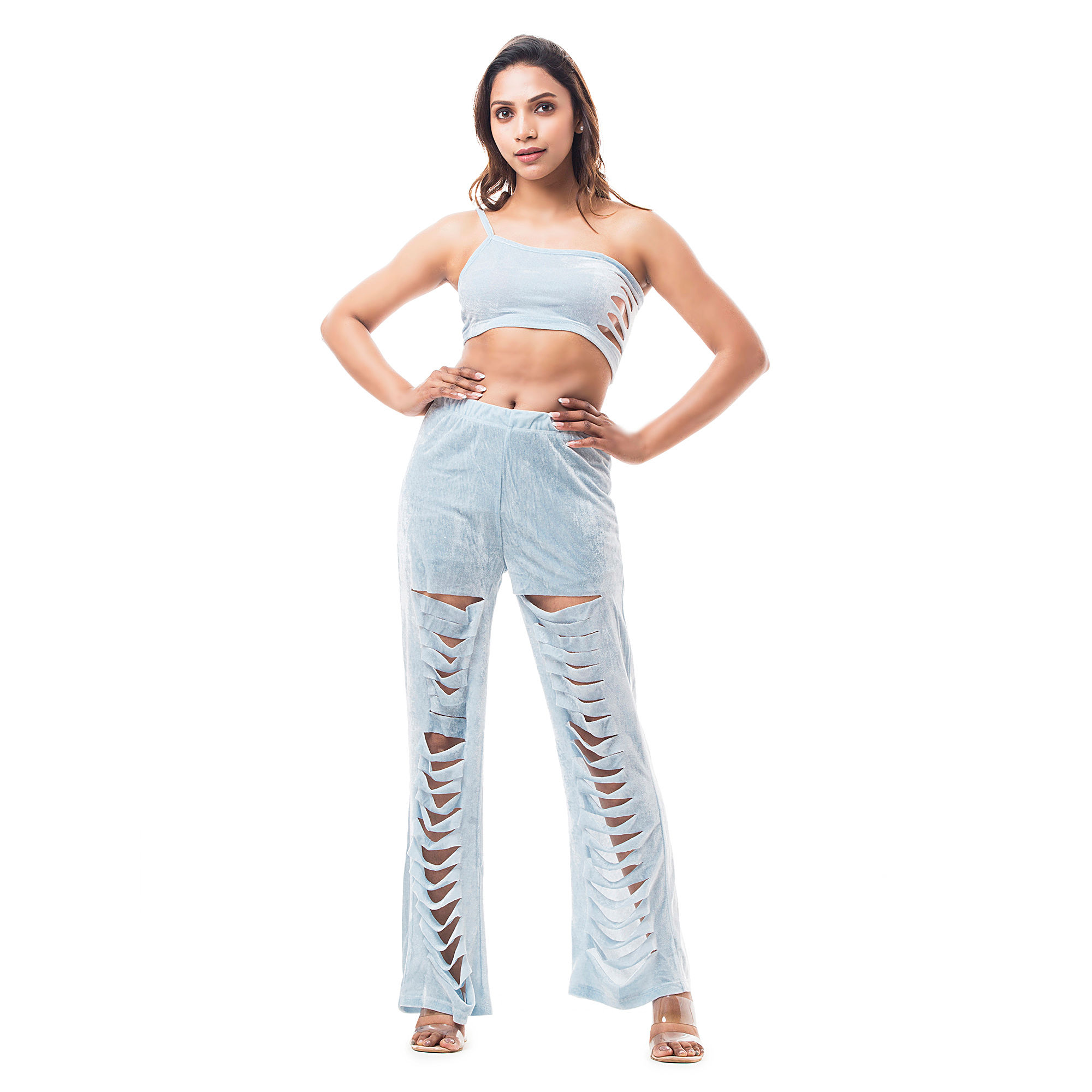 Ladies Western Top Pant Coord Set