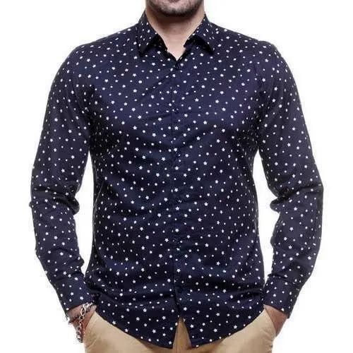 Mens Printed Cotton Shirt