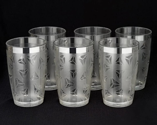 Plastic Glass Set - 250 mL Size, Transparent Color | Non Disposable, 6 Piece Set, Made from Durable PP Plastic