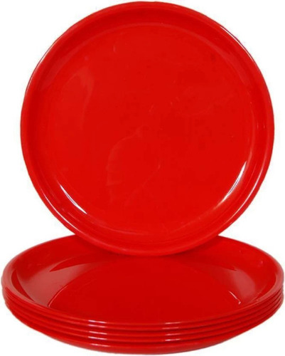 Plastic Plates - Lightweight, Durable Plastic Material | Round Shape, Dishwasher-Safe, Non-Absorbent, Breakage and Chip Resistant, Versatile for Indoor and Outdoor Use, Available in Multiple Colors and Sizes