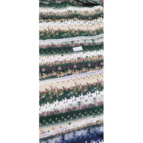 Rayon Printed Sequence Chicken Fabrics