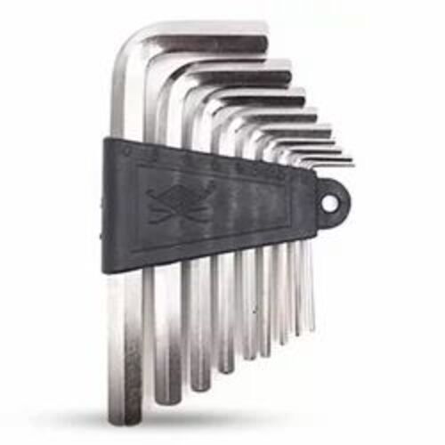 Premium Alloy Steel Allen Key Set - 1.5 mm Size, 9 Pieces | Industrial Use, Silver Color, Optimum Quality