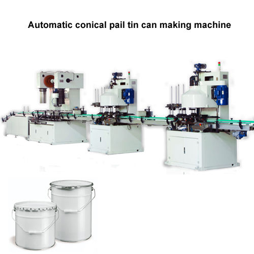 Automatic 10-20 L Conical Pail Chemical Tin Can Making Machine - Capacity: 25-30Cpm Pcs/Min