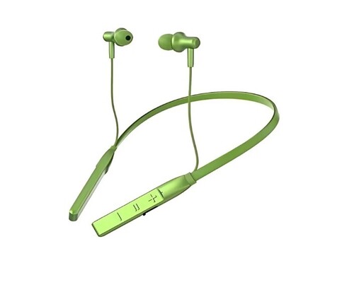 Bt-Rover Neckband Headphone - Wireless Connectivity, 40 Hours Playback, Deep Bass, Call Control, Green Color