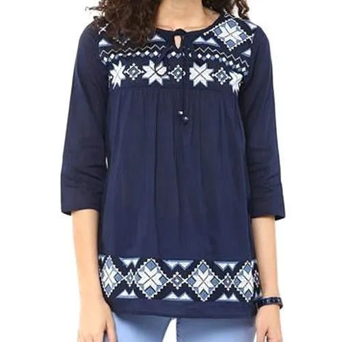 Cotton Ladies Tops - Color: .