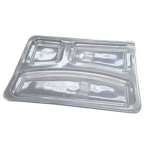 PP Disposable Thali - BPA-Free PP Plastic 50 Pieces | Microwave-Safe Stackable with Divided Sections Lightweight Recyclable