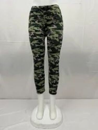 Women Army Print Tights