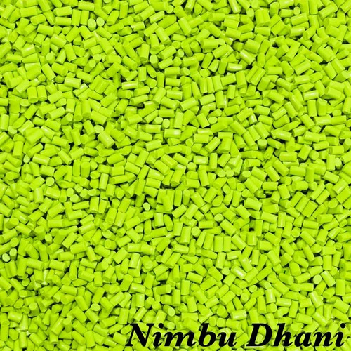 ABS Nimbu Dhani Granules - Industrial Grade Light Green ABS Plastic | Eco-Friendly, Recycled Material for Plastic Industry