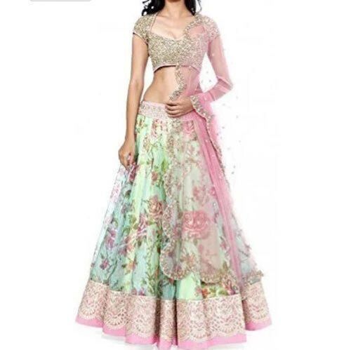 Designer Lehenga Choli - Premium Quality with Embellished Details | Intricate Embroidery, Flared Silhouette, Vibrant Colors, Dupatta Included, Plus Size Options
