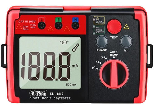 Digital Elcb Tester - Color: Black+Red