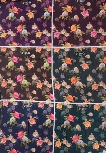 Digital Printed French Crepe Fabric - 43 Inch Wide