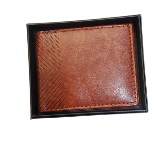 Gents Wallet - Fine Brown Zipper Closure, Attractive Design | Durable and Comfortable, Very Good Quality