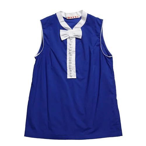 Girls Designer Top - Premium Quality, Optimum Comfort | Breathable Fabric, Soft Texture, Lightweight Design, Casual Style, Dark Blue, Round Neckline