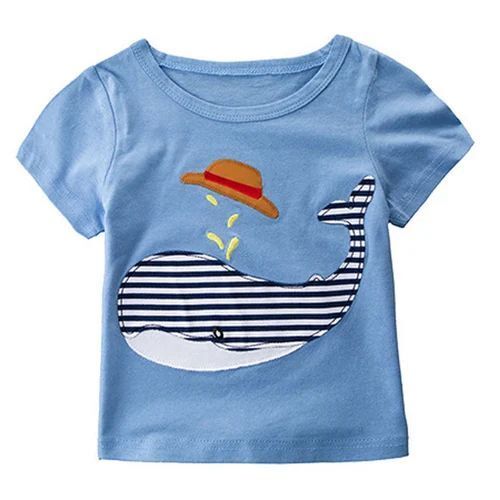 Kids Round Neck T-Shirt - New Premium Cotton , Breathable Fabric, Comfortable Fit, Lightweight Design, Anti UV, Water Proof