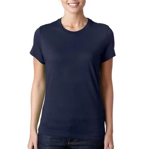 Ladies Half Sleeve Top - Premium Cotton, Lightweight Black Design | Breathable Fabric, Comfortable Fit, Soft Texture, Versatile Casual Style