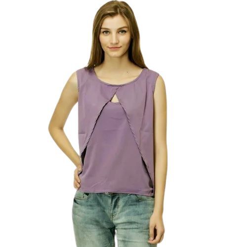 Ladies Premium Casual Top - Soft Cotton, Slim Fit, Round Neckline | Short Sleeves, Breathable Fabric, Optimum Quality