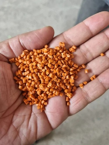 Orange PP Granules - Industrial Grade, Eco Friendly Recycled Material | Perfect for Plastic Industry Applications, Versatile Use