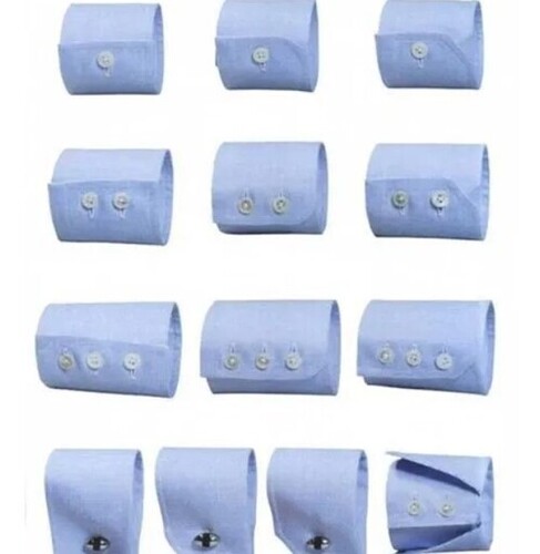 Shirt Cuffs - Plain Design, Available in Many Colors | Good Quality Textile Use