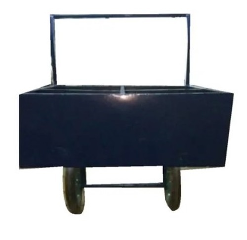 Mild Steel Material Handling Trolley - 150 kg Loading Capacity, Polished Blue Finish, Corrosion Resistant, 350 MPa Tensile Strength, Manual Operation