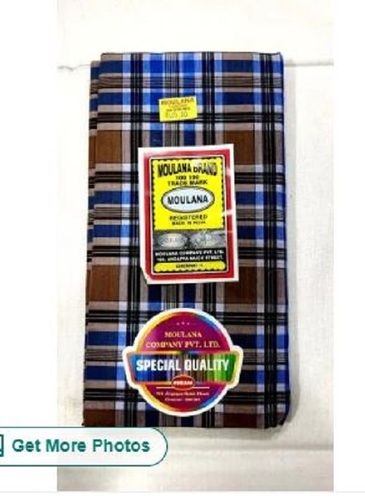 Checked Cotton Lungi For Mens