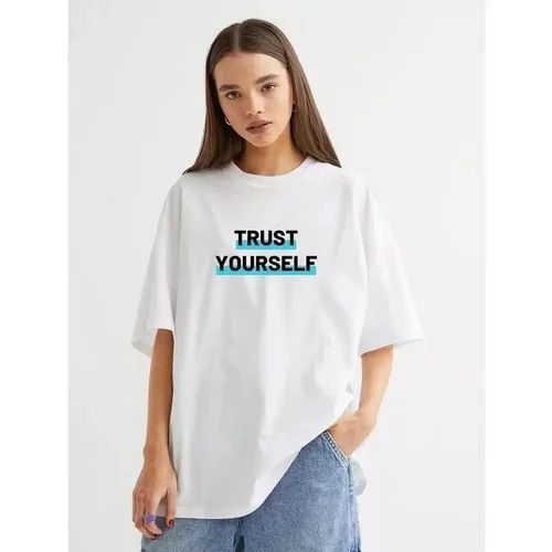 Premium Quality O-Neck Cotton T-Shirt - Slim Fit, Vibrant White Color, Soft Stretchable Fabric, Trendy Printed Design, Short Sleeves, Casual Wear, Easy Care