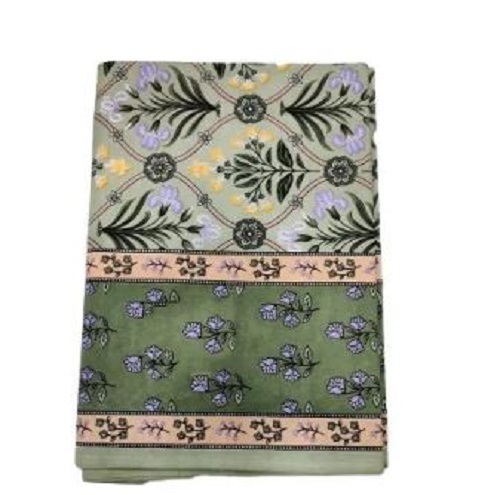 Floral Print Cotton Double Bed Sheet