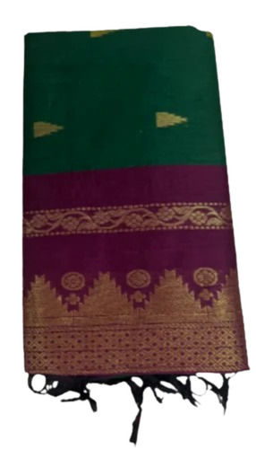 Green Silk Cotton Saree