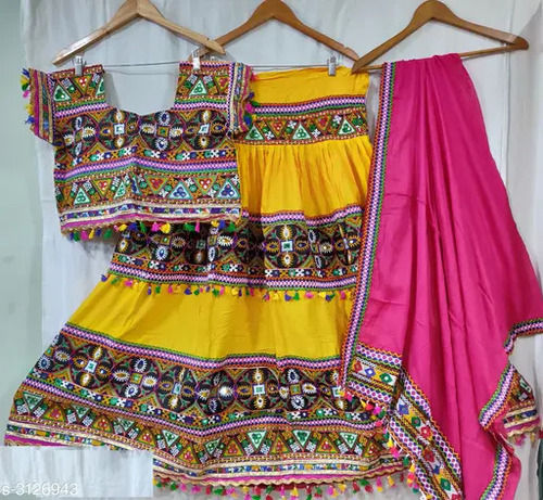 Kids Lehenga Choli - Decoration Material: Lace