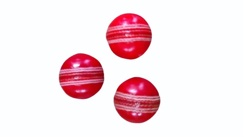 Leather Cricket Ball - Medium Size, Red Color | Hand-Stitched Seam for Stability, Excellent Grip and Control, Well-Balanced for Consistent Performance