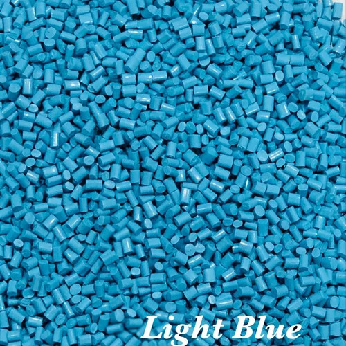 Light Blue ABS Granules - Recycled Eco-Friendly Industrial Grade , ABS Plastic Material with High Durability