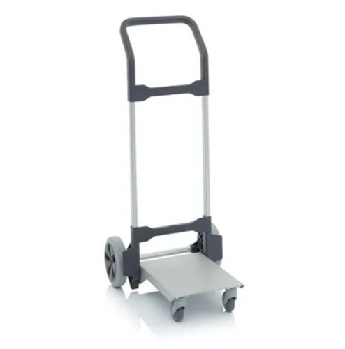 Ms Industrial Hand Trolley - Mild Steel, 350-1 Ton Lifting Capacity, 4 Wheels, Powder Coated Finish, Corrosion Free, Silver Color, Standard Size